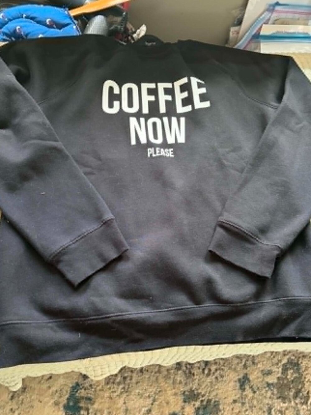 BRUNETTE THE LABEL- COFFEE NOW CREWNECK